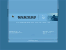 Tablet Screenshot of benedettiabogados.com